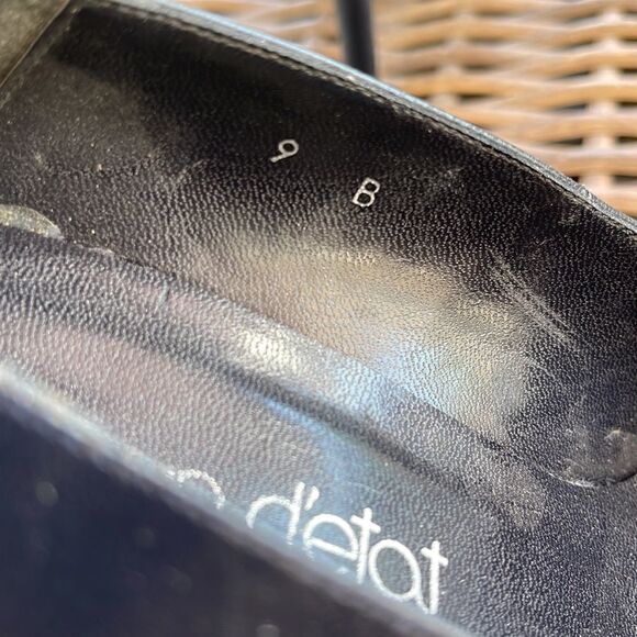 Black Pointy Pumps , Coup d’etat, SZ 9B - Picture 4 of 6